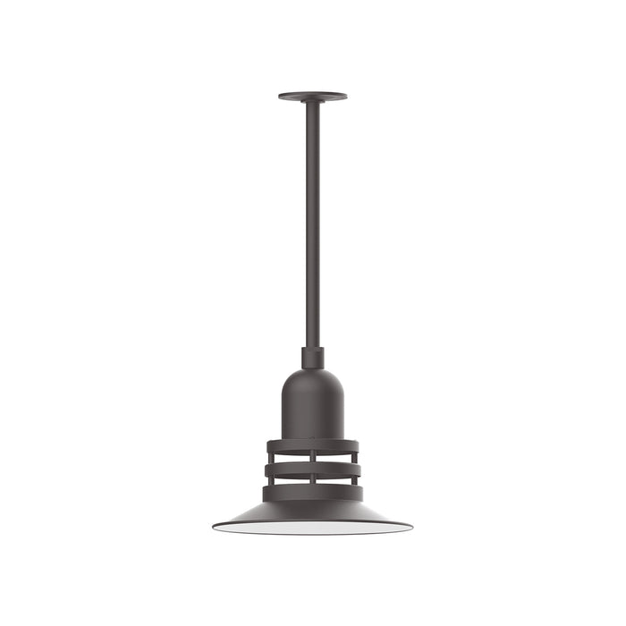 Atomic 12" pendant, stem mount in Bronze Matte | Montclair Light Works