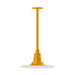 Radial 12" pendant, stem mount in Bright Yellow | Montclair Light Works