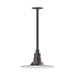 Radial 12" pendant, stem mount in Bronze Matte | Montclair Light Works