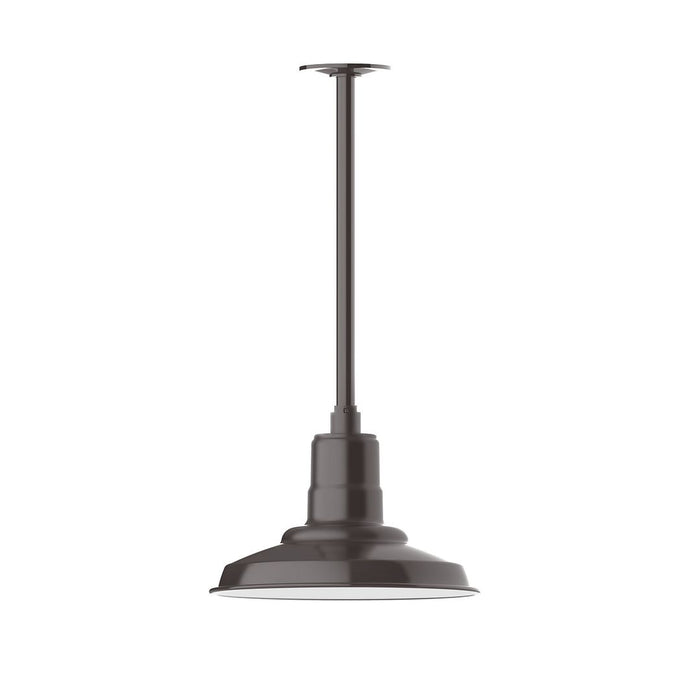 Warehouse 12" LED Stem Mount Pendant Light in Architectural Bronze