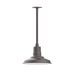 Warehouse 12" LED Pendant, stem mount in Bronze Matte | Montclair Light Works