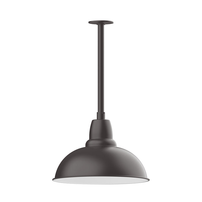 Cafe 16" stem mount pendant in Bronze Matte | Montclair Light Works