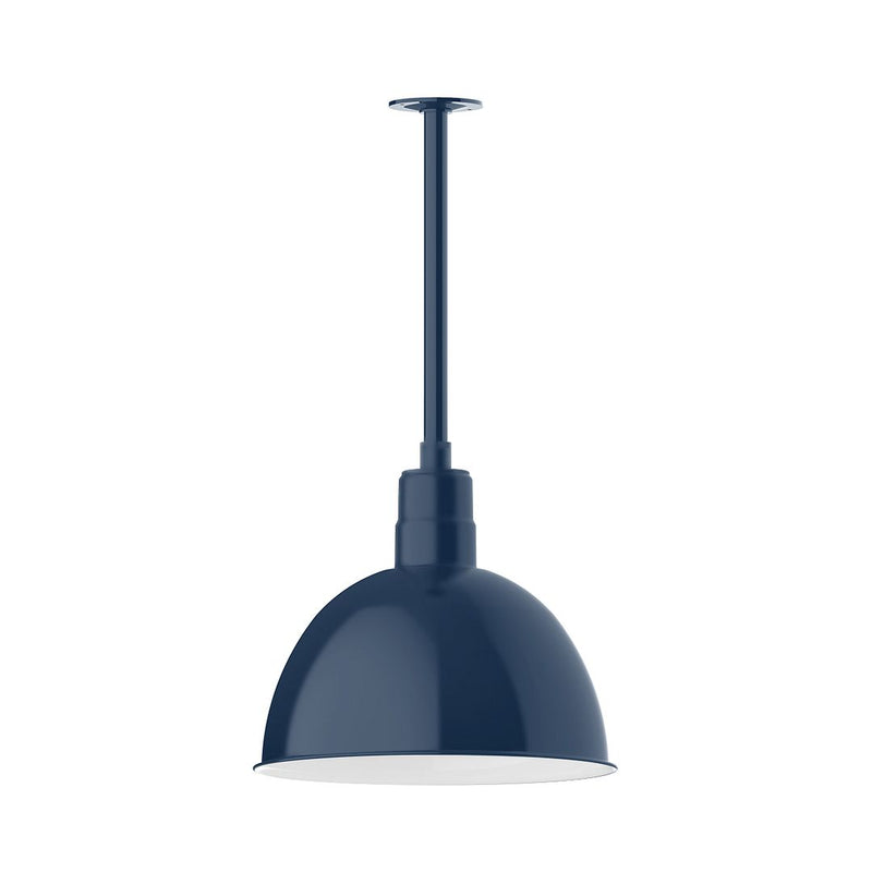 Deep Bowl 16" Pendant Stem Mount in Navy
