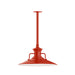 Homestead 18" pendant, stem mount in Vermillion | Montclair Light Works