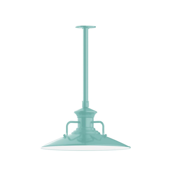 Homestead 18" pendant, stem mount in Sea Green