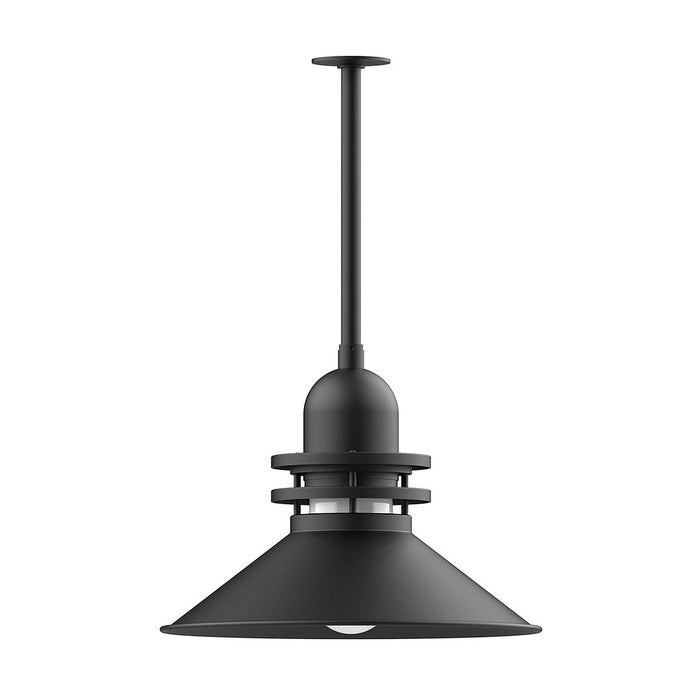 Atomic 20" Stem Mount Pendant Light in Black