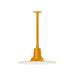 Radial 16" pendant, stem mount in Bright Yellow | Montclair Light Works