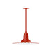 Radial 16" pendant, stem mount in Vermillion | Montclair Light Works