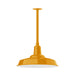 Warehouse 18" pendant, stem mount in Bright Yellow | Montclair Light Works