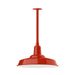 Warehouse 18" pendant, stem mount in Vermillion | Montclair Light Works