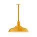 Warehouse 20" pendant, stem mount in Bright Yellow | Montclair Light Works