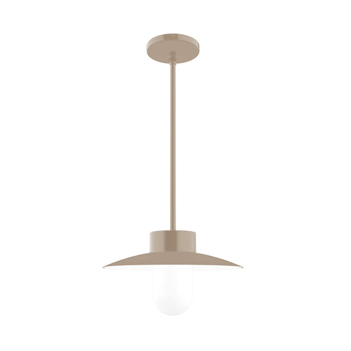 Gambler 12 inch Pendant Stem Hung in Clay | Montclair Light Works