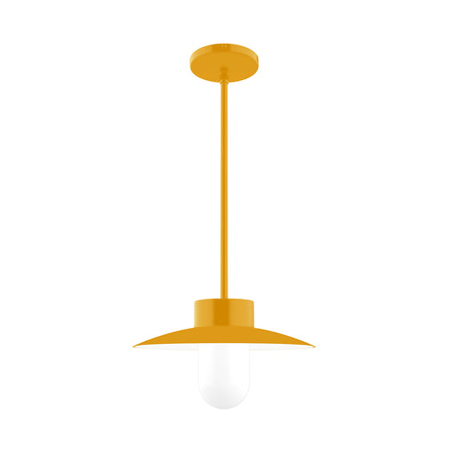 Gambler 12 inch Pendant Stem Hung in Bright Yellow | Montclair Light Works
