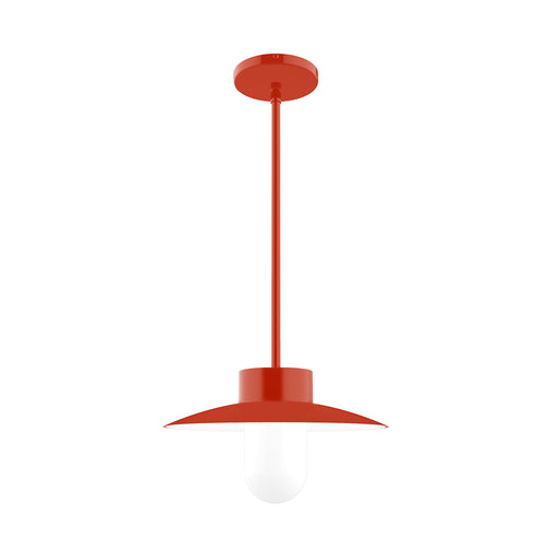 Gambler 12 inch Pendant Stem Hung in Vermillion | Montclair Light Works