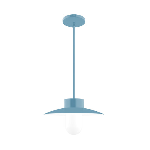 Gambler 12 inch Pendant Stem Hung in Light Blue | Montclair Light Works