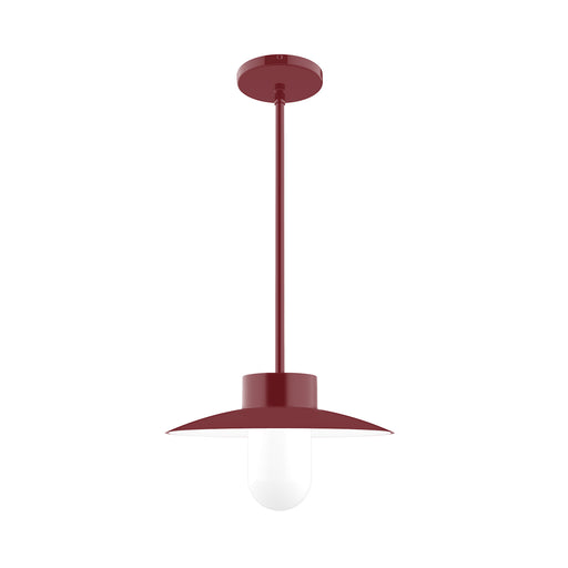 Gambler 12 inch Pendant Stem Hung in Barn Red | Montclair Light Works
