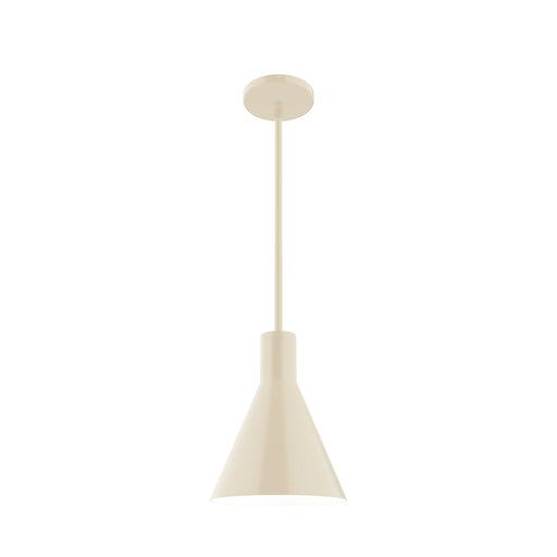 Jerome 8 inch Stem Hung Pendant in Cream | Montclair Light Works