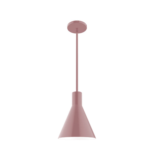 Jerome 8 inch Stem Hung Pendant in Mauve | Montclair Light Works