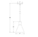 Jerome 8 inch Stem Hung Pendant in Navy | Montclair Light Works