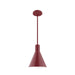 Jerome 8 inch Stem Hung Pendant in Barn Red | Montclair Light Works
