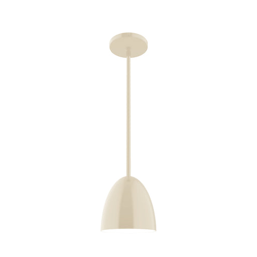Jill 6 inch Stem Hung Pendant in Cream | Montclair Light Works