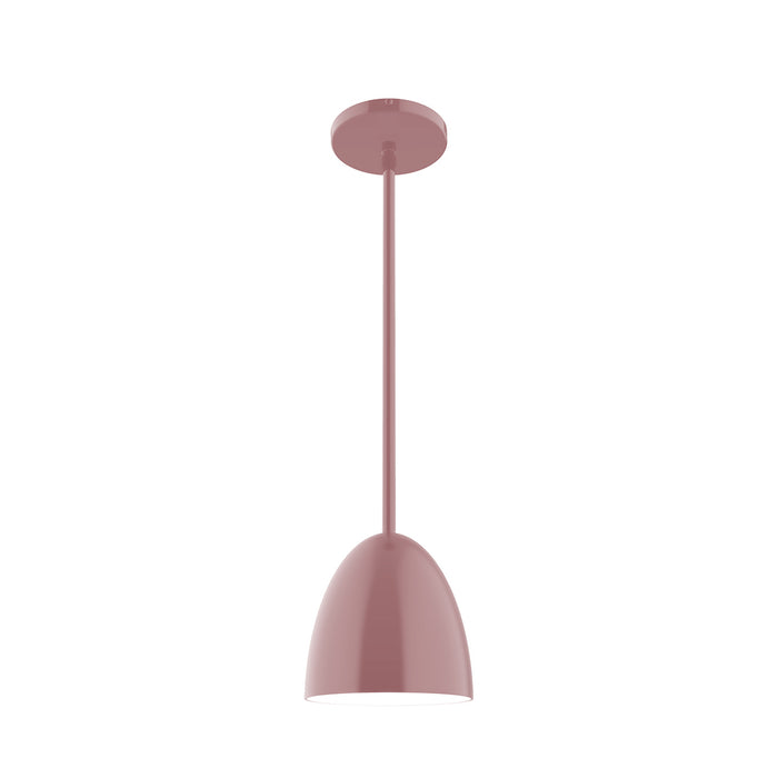 Jill 6 inch Stem Hung Pendant in Mauve | Montclair Light Works