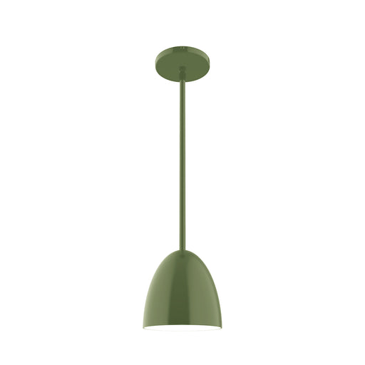 Jill 6 inch Stem Hung Pendant in Fern Green | Montclair Light Works