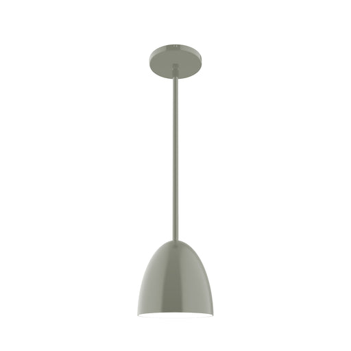 Jill 6 inch Stem Hung Pendant in Moss Green | Montclair Light Works