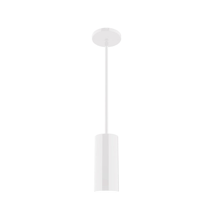 Jordan 3.5 inch Stem Hung Pendant in White | Montclair Light Works