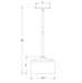 Julia 8.5 inch Stem Hung Pendant in Bright Yellow | Montclair Light Works