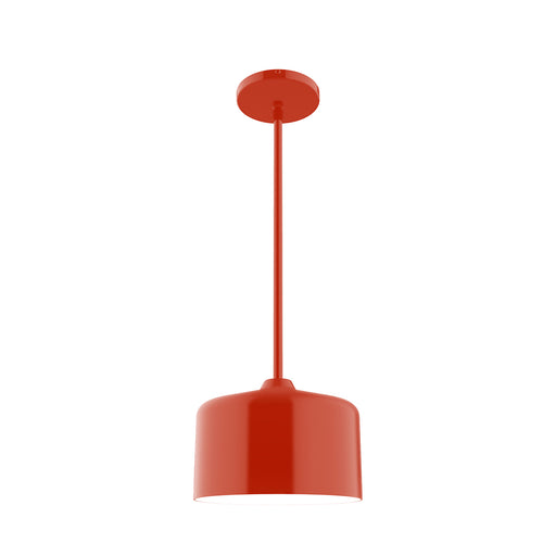 Julia 8.5 inch Stem Hung Pendant in Vermillion | Montclair Light Works