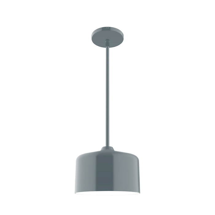 Julia 8.5 inch Stem Hung Pendant in Slate Gray | Montclair Light Works
