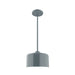 Julia 8.5 inch Stem Hung Pendant in Slate Gray | Montclair Light Works