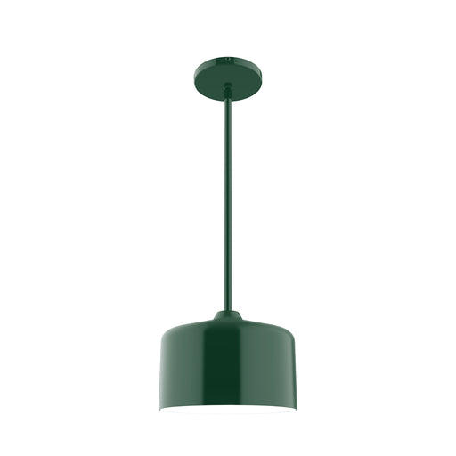 Julia 8.5 inch Stem Hung Pendant in Forest Green | Montclair Light Works