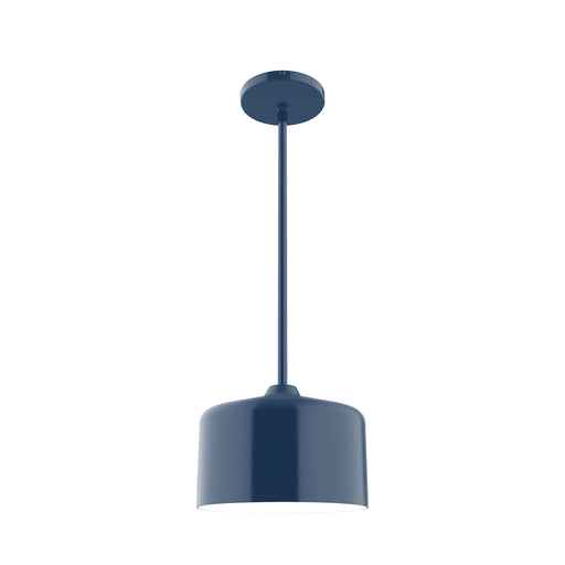 Julia 8.5 inch Stem Hung Pendant in Navy | Montclair Light Works