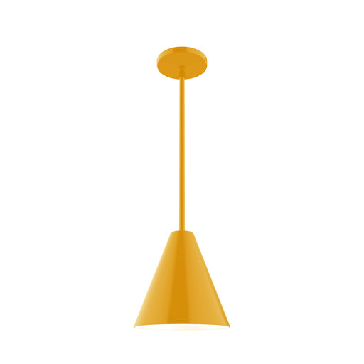 Jynx 8 inch Stem Hung Pendant in Bright Yellow | Montclair Light Works