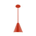 Jynx 8 inch Stem Hung Pendant in Vermillion | Montclair Light Works