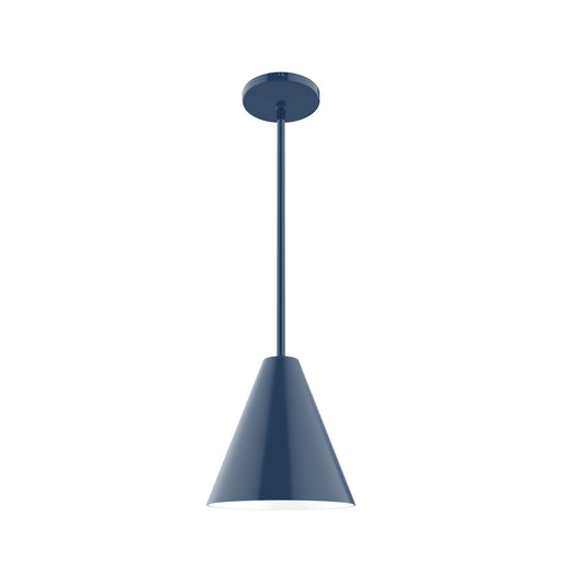 Jynx 8 inch Stem Hung Pendant in Navy | Montclair Light Works