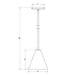 Jynx 8 inch Stem Hung Pendant in Vermillion | Montclair Light Works