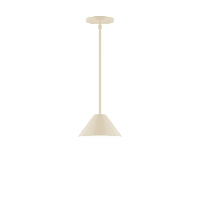 Axis Pinnacle 8" Stem Hung Pendant Light in Cream