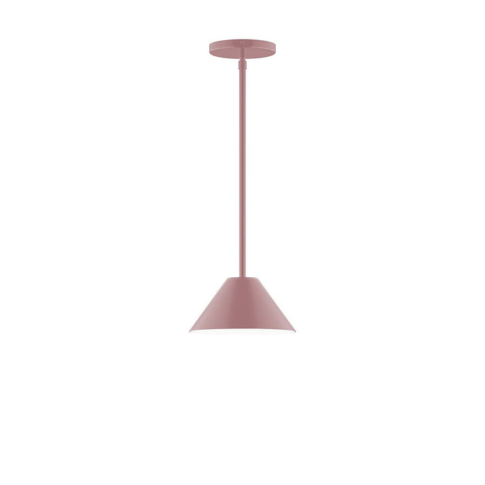 Axis Pinnacle 8" LED Stem Hung Pendant Light in Mauve