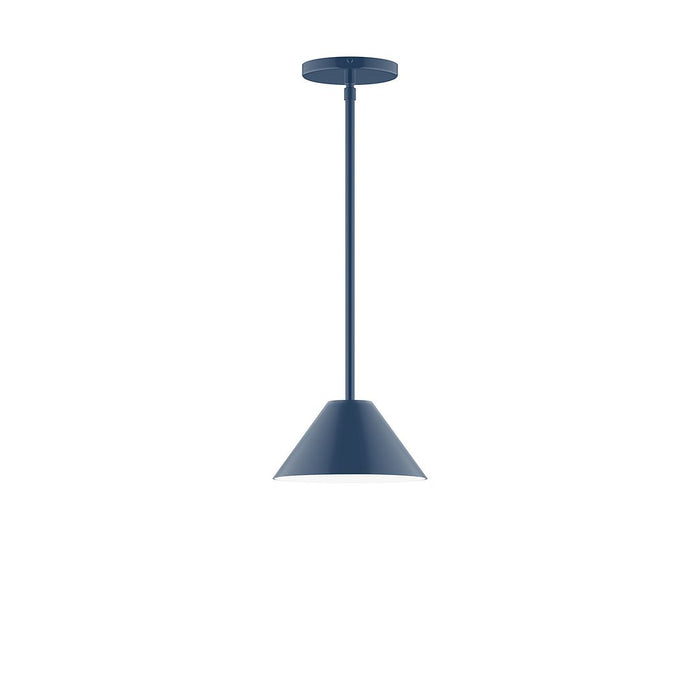 Axis Pinnacle 8" Stem Hung Pendant Light in Navy