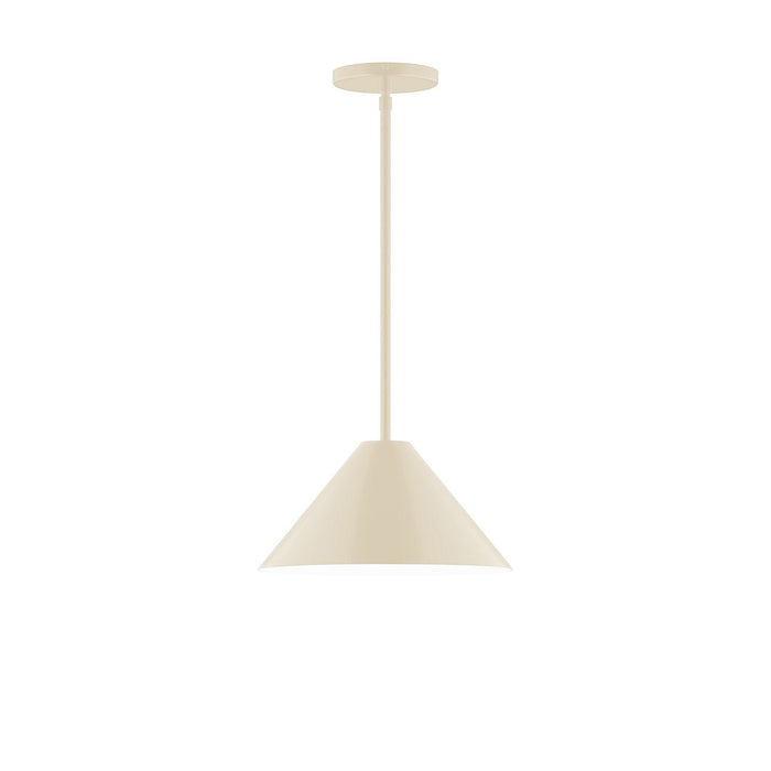 Axis Pinnacle 12" Stem Hung Pendant Light in Cream