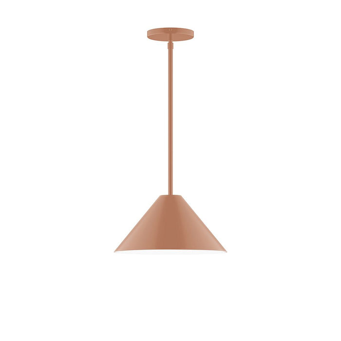 Axis Pinnacle 12" Stem Hung Pendant Light in Terracotta