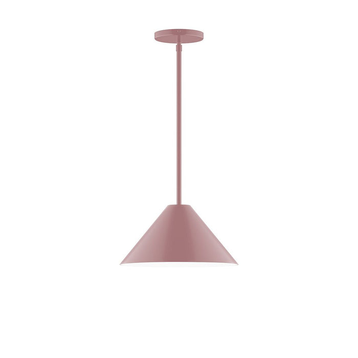 Axis Pinnacle 12" Stem Hung Pendant Light in Mauve