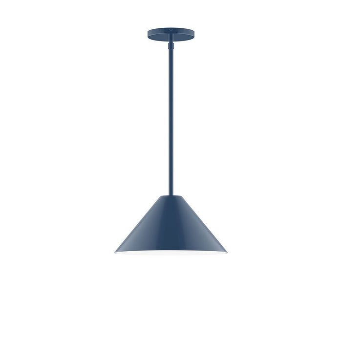 Axis Pinnacle 12" Stem Hung Pendant Light in Navy