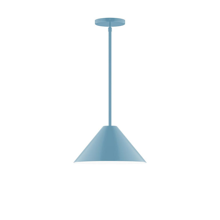 Axis Pinnacle 12" Stem Hung Pendant Light in Light Blue