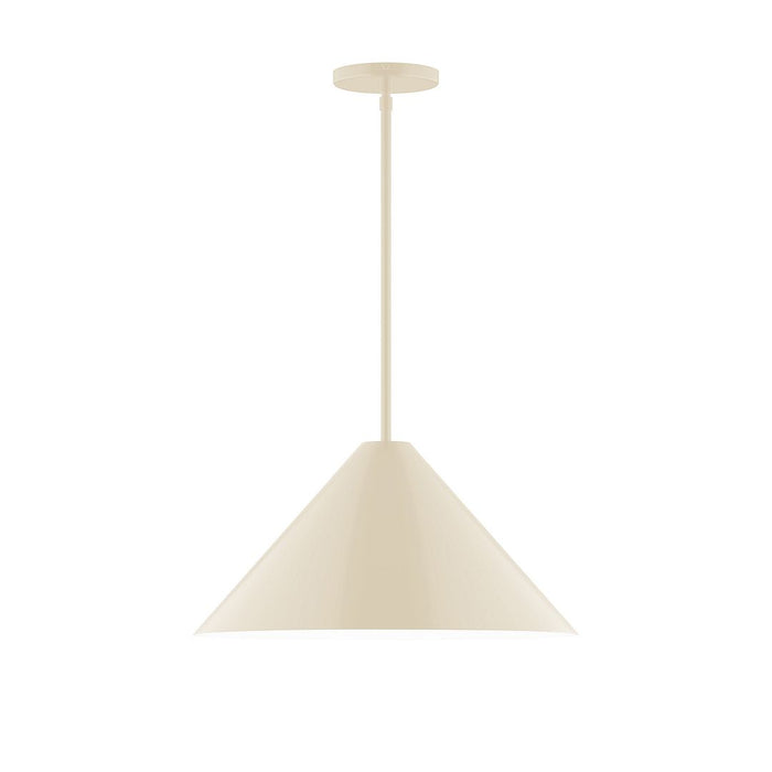 Axis Pinnacle 18" Stem Hung Pendant Light in Cream