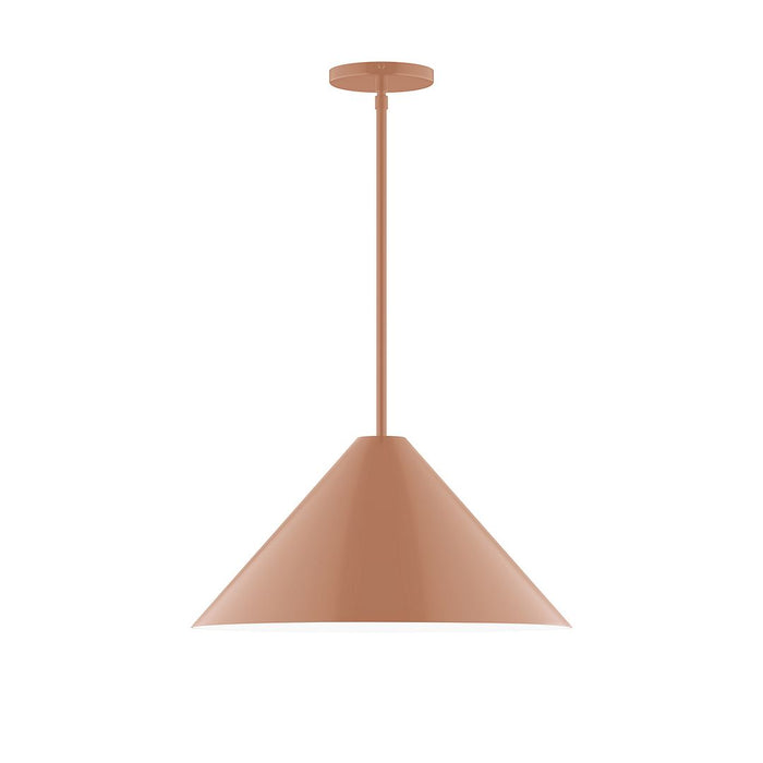 Axis Pinnacle 18" Stem Hung Pendant Light in Terracotta