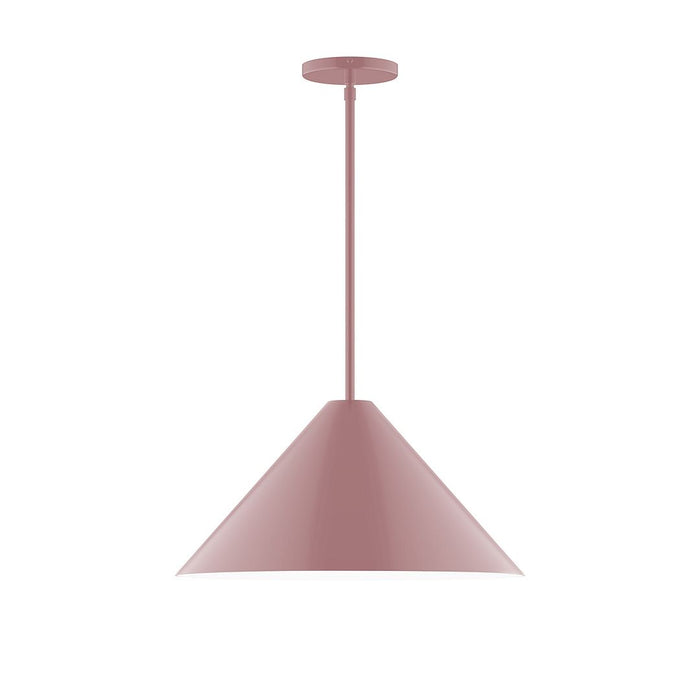 Axis Pinnacle 18" LED Stem Hung Pendant Light in Mauve